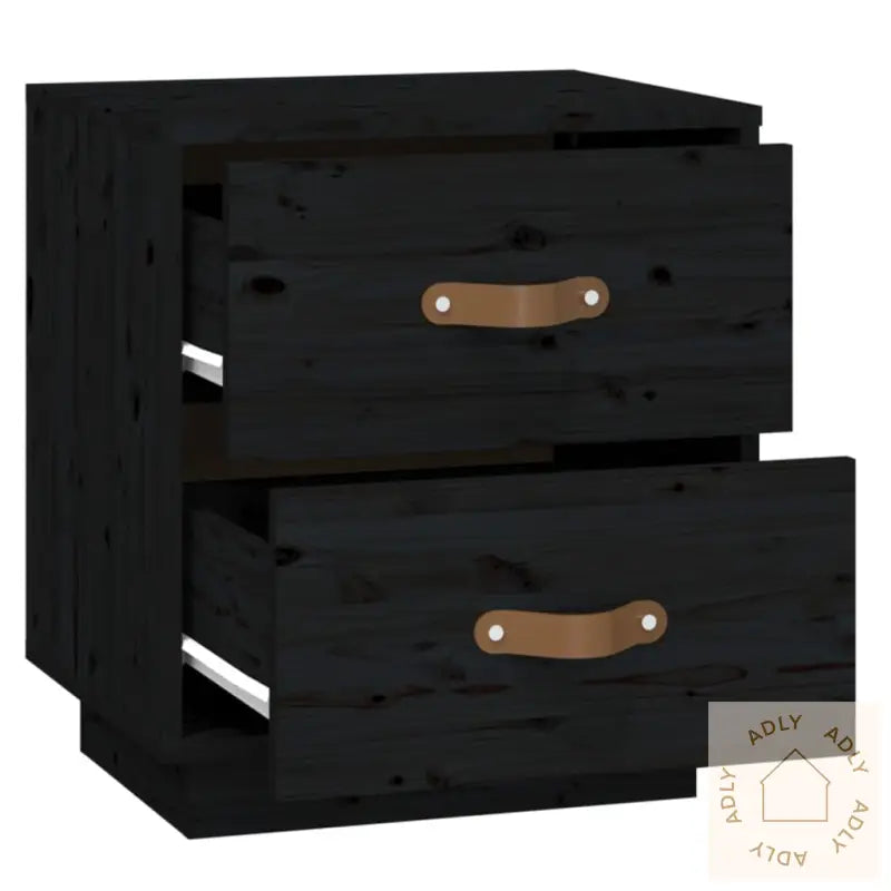   Nattbord Svart 40X34X45 Heltre Furu