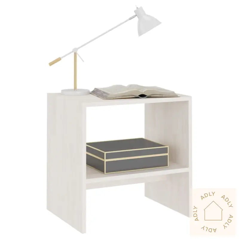 Nattbord 2 Stk Hvit 40X30,5X40 Cm Heltre Furu