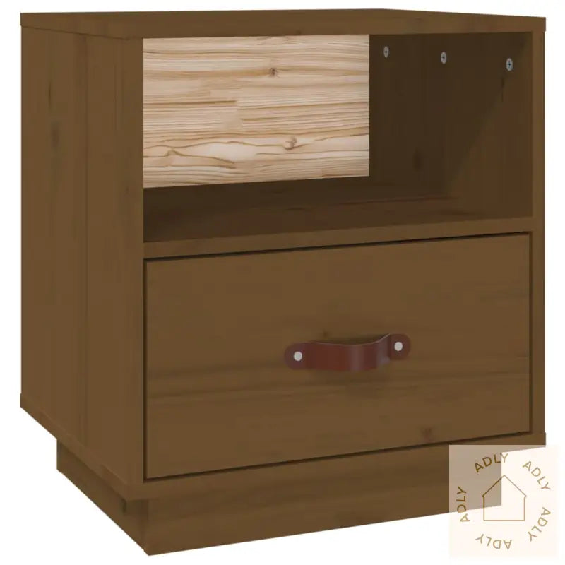 Nattbord Honningbrun 40X34X45 Cm Heltre Furu