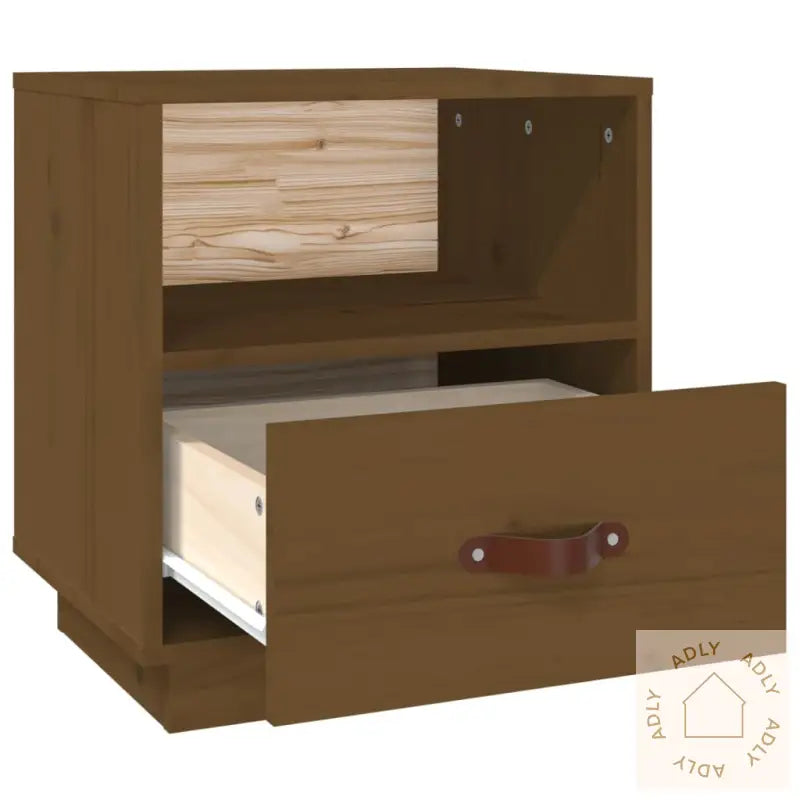 Nattbord Honningbrun 40X34X45 Cm Heltre Furu