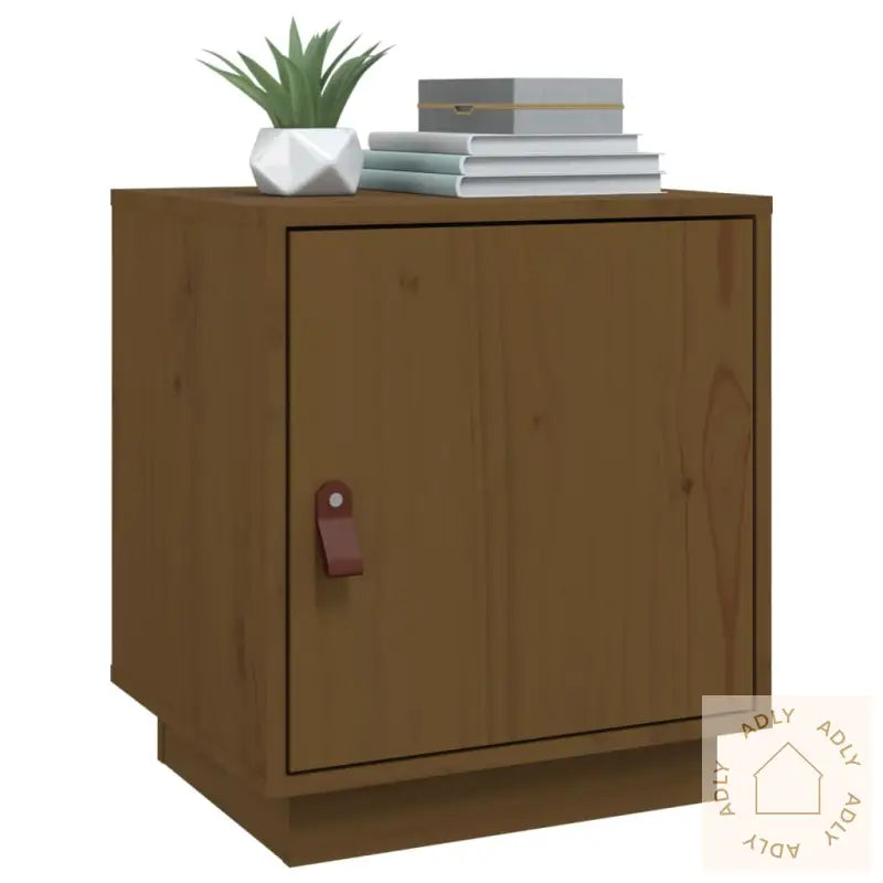 Nattbord Honningbrun 40X34X45 Cm Heltre Furu