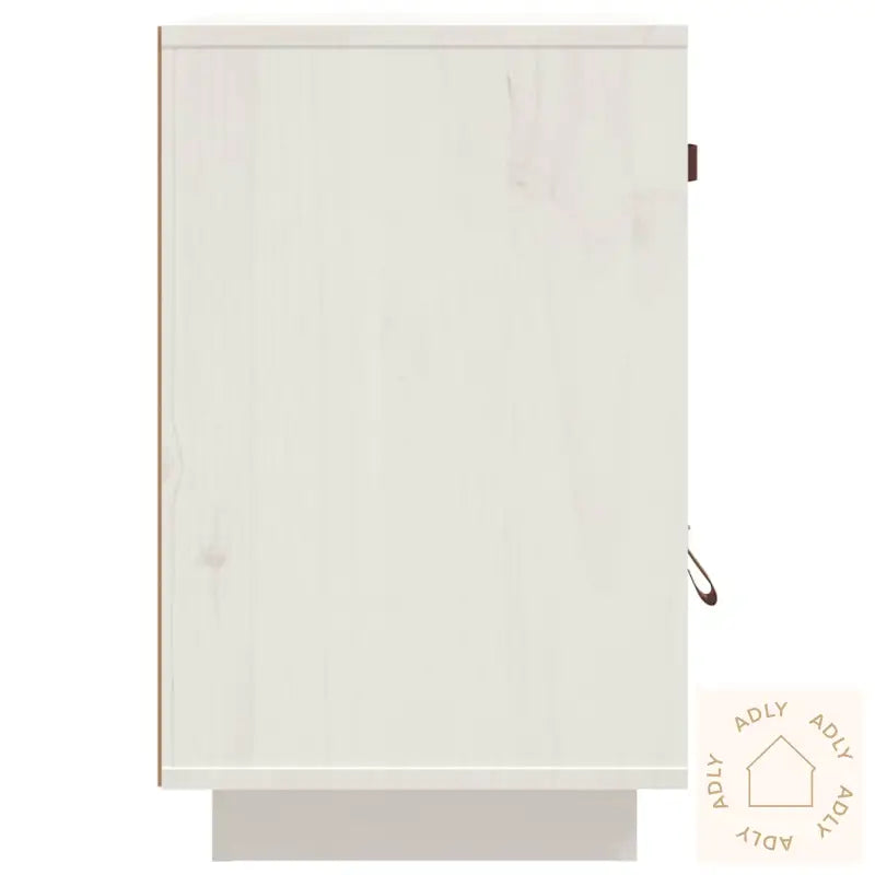Nattbord 2 Stk Hvit 40X34X55 Cm Heltre Furu