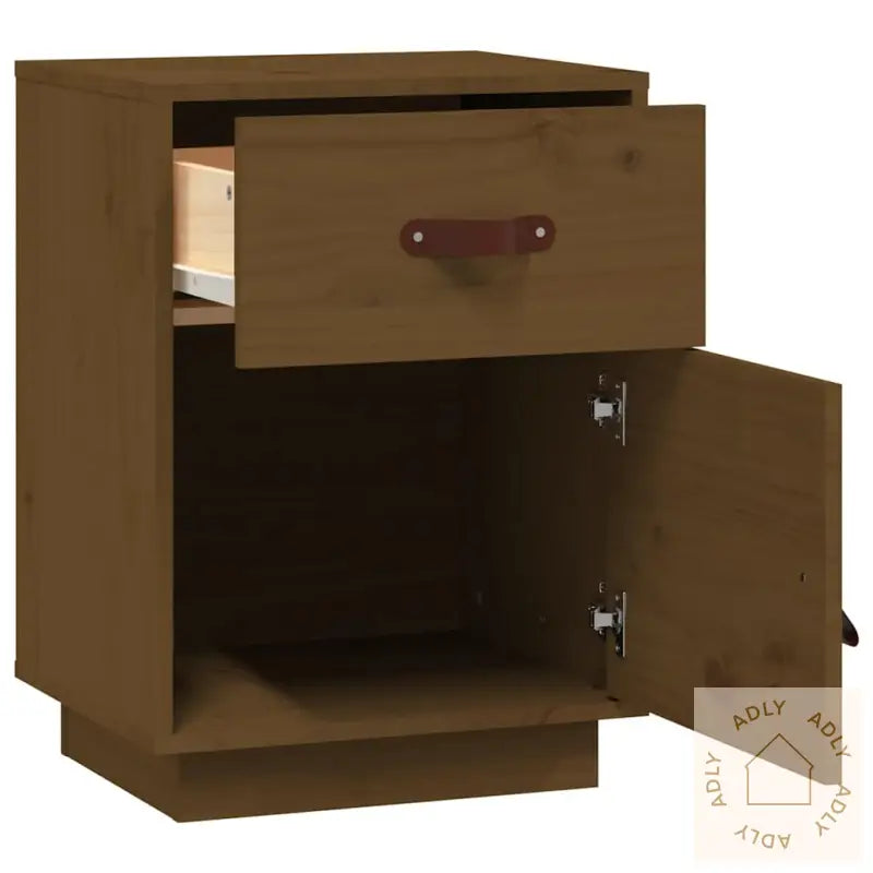 Nattbord Honningbrun 40X34X55 Cm Heltre Furu