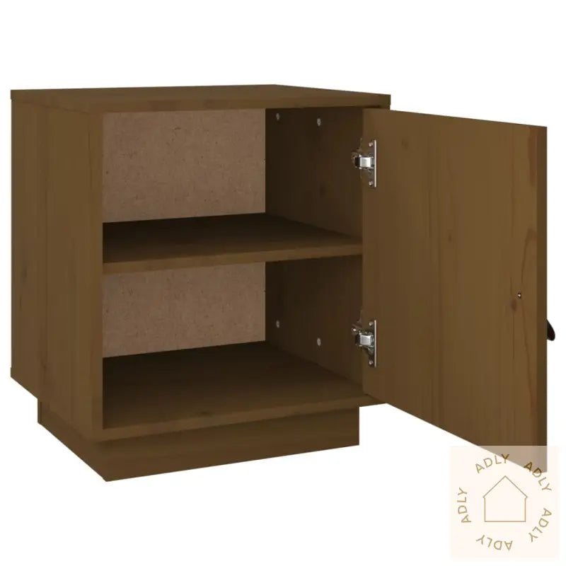Nattbord Honningbrun 40X34X45 Cm Heltre Furu