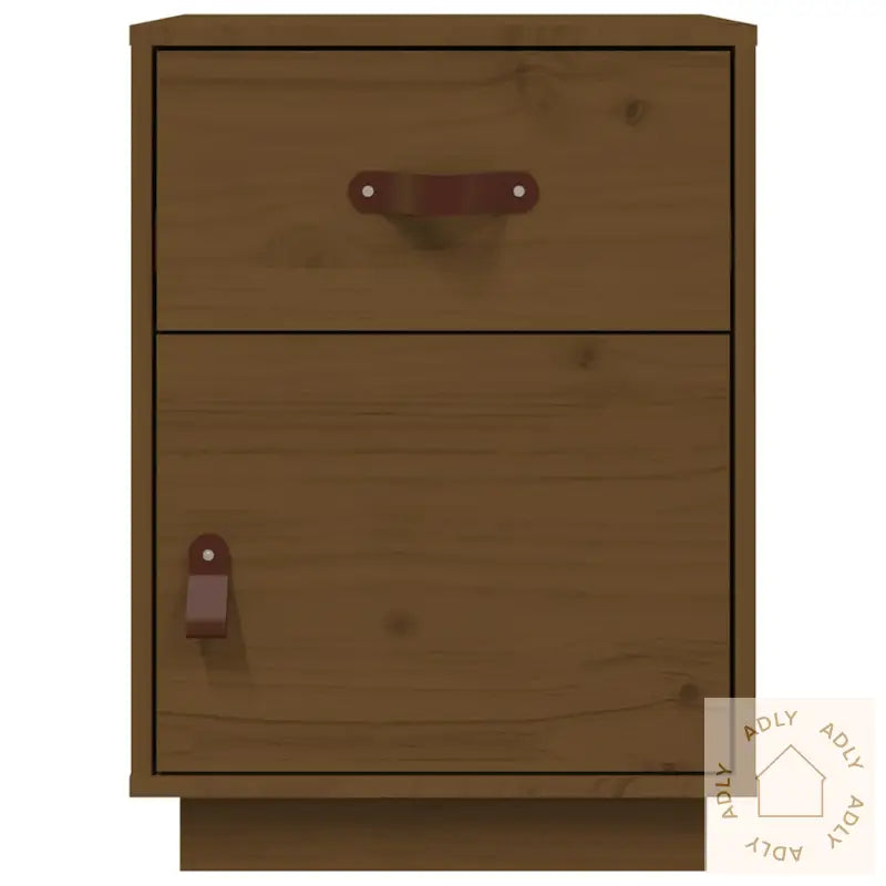 Nattbord Honningbrun 40X34X55 Cm Heltre Furu