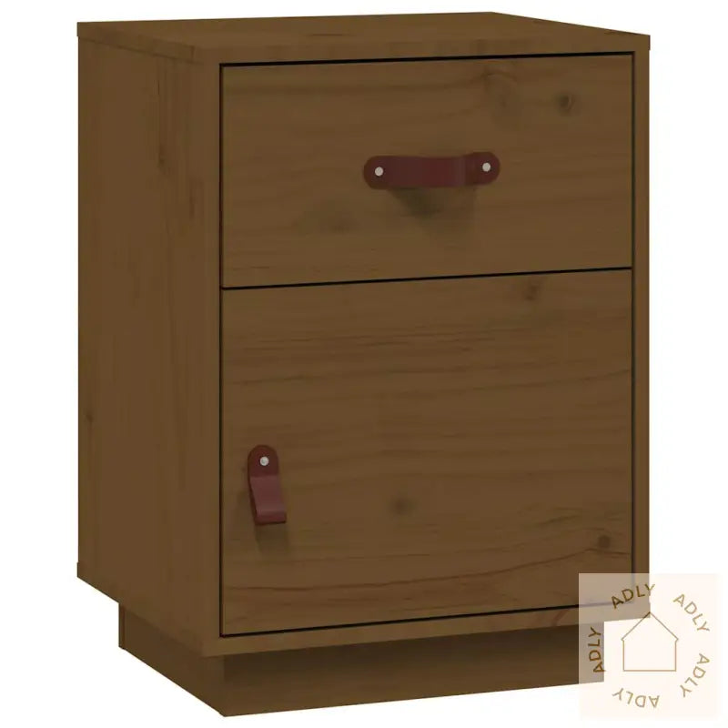 Nattbord Honningbrun 40X34X55 Cm Heltre Furu