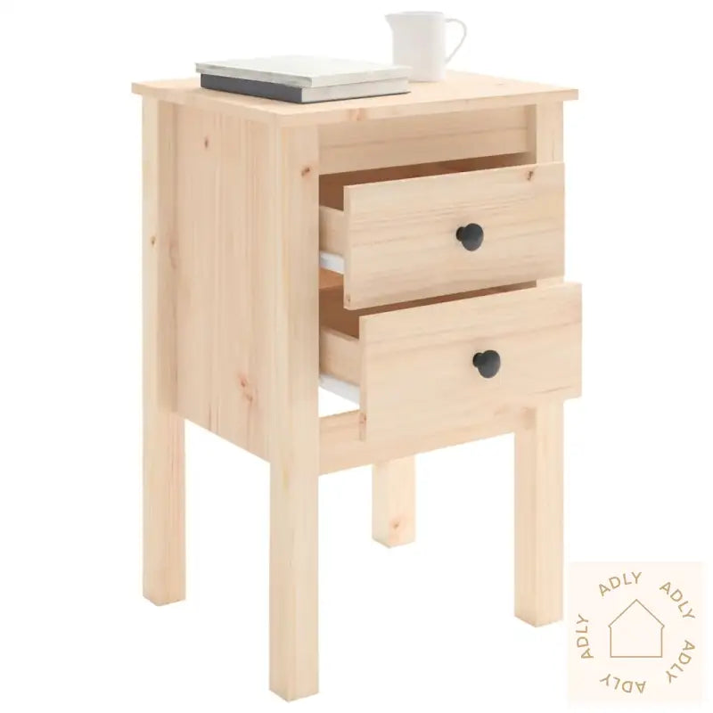 Nattbord 2 Stk 40X35X61,5 Cm Heltre Furu