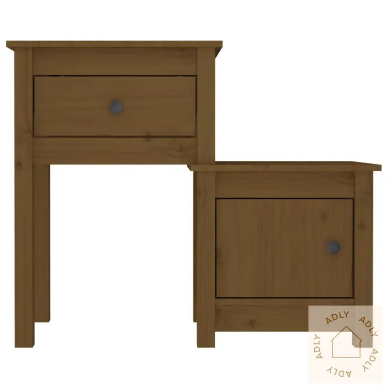 Nattbord Honningbrun 79,5X38X65,5 Cm Heltre Furu