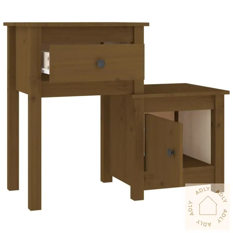 Nattbord Honningbrun 79,5X38X65,5 Cm Heltre Furu