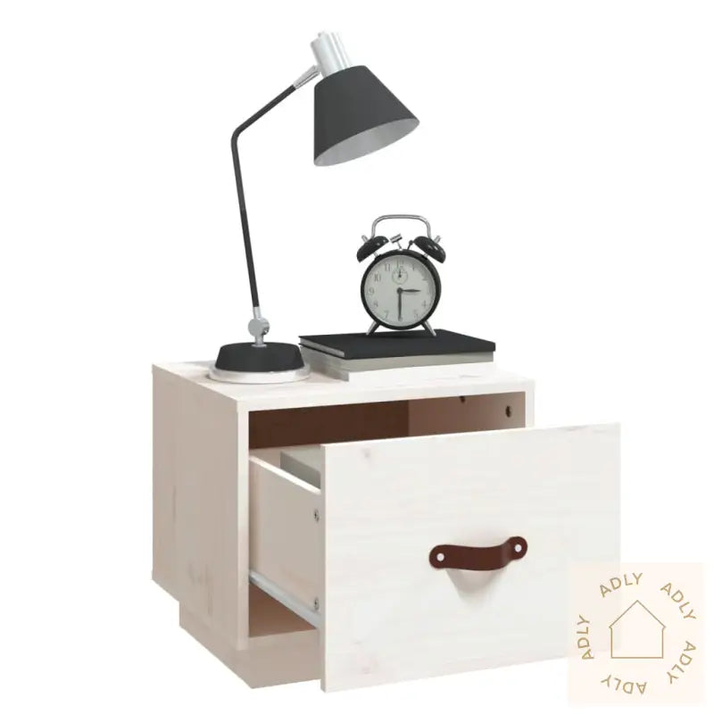 Nattbord Hvit 40X34X35 Cm Heltre Furu