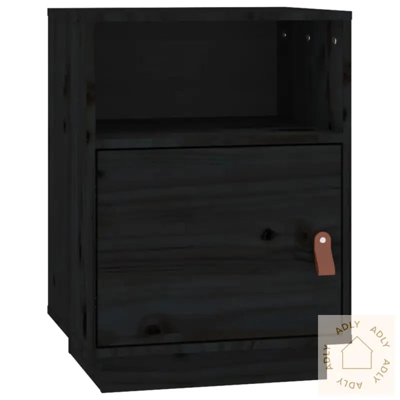 Nattbord Svart 40X34X55 Heltre Furu