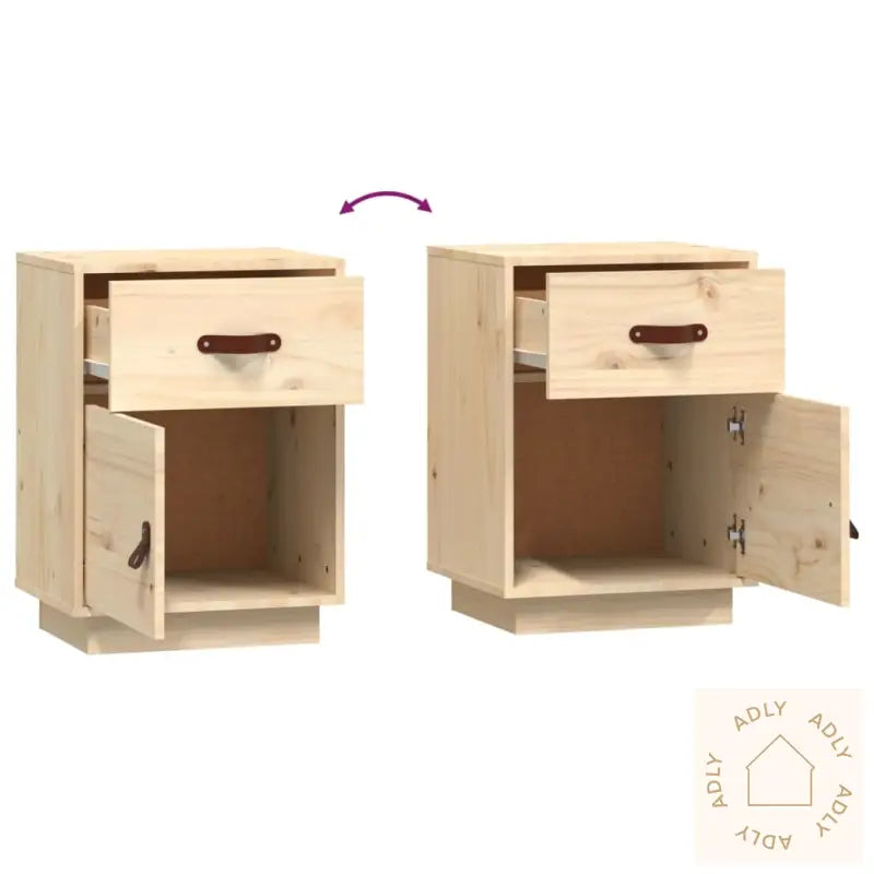 Nattbord 40X34X55 Cm Heltre Furu