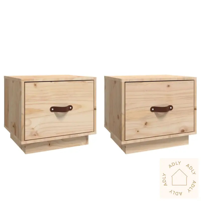 Nattbord 2 Stk 40X34X35 Cm Heltre Furu