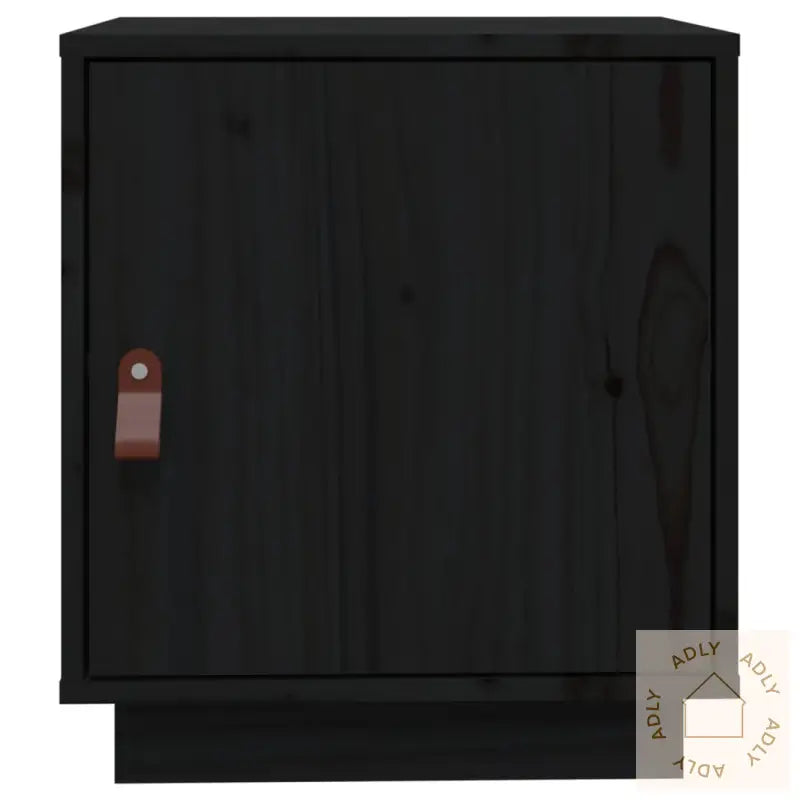 Nattbord 2 Stk Svart 40X34X45 Cm Heltre Furu