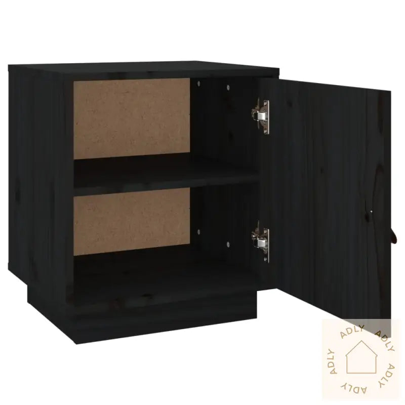 Nattbord Svart 40X34X45 Heltre Furu