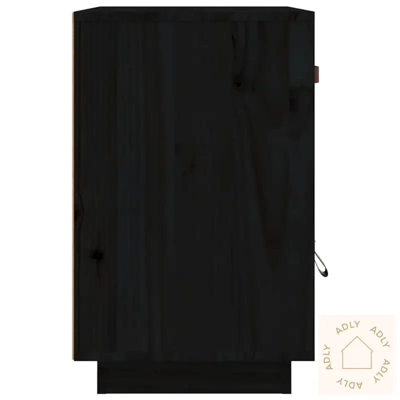 Nattbord 2 Stk Svart 40X34X55 Cm Heltre Furu
