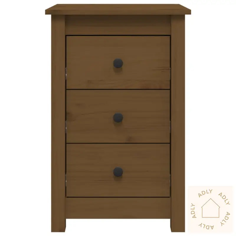 Nattbord 2 Stk Honningbrun 40X35X61 Cm Heltre Furu