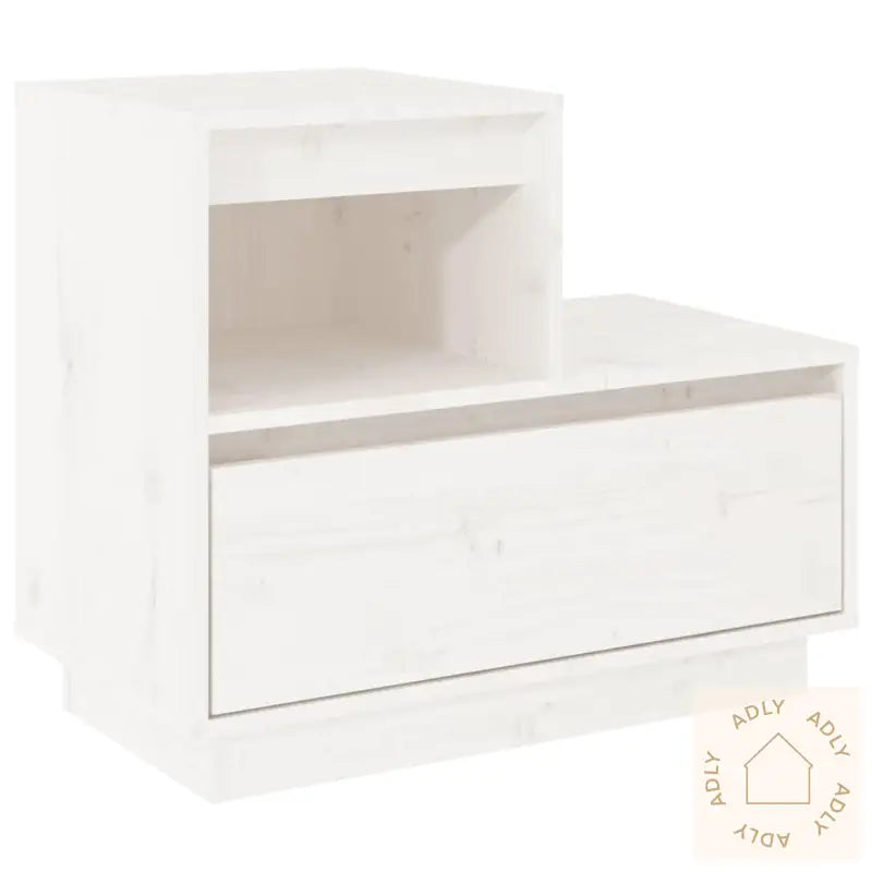 Nattbord 2 Stk Hvit 60X34X51 Cm Heltre Furu