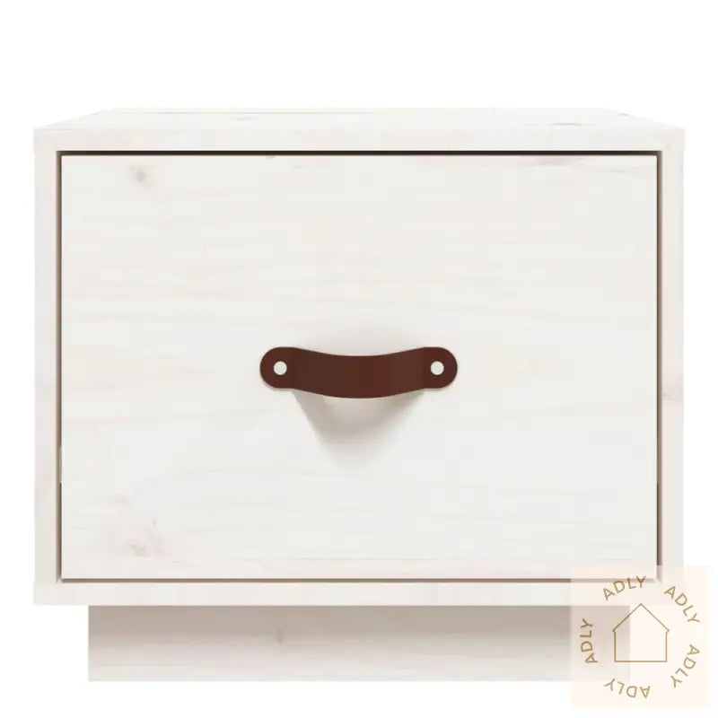 Nattbord Hvit 40X34X35 Cm Heltre Furu