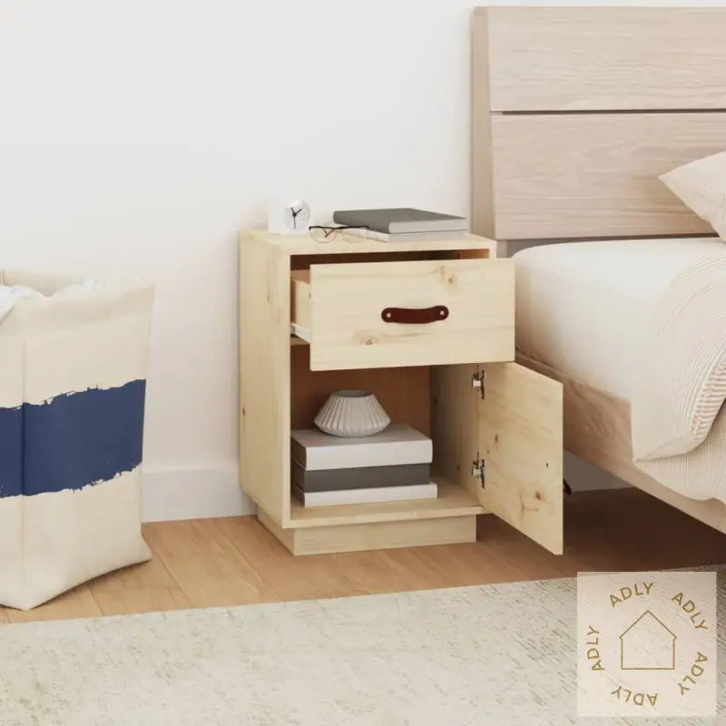 Nattbord 40X34X55 Cm Heltre Furu