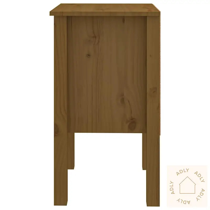Nattbord 2 Stk Honningbrun 40X35X61 Cm Heltre Furu