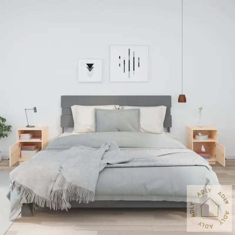 Nattbord 2 Stk 40X34X55 Cm Heltre Furu