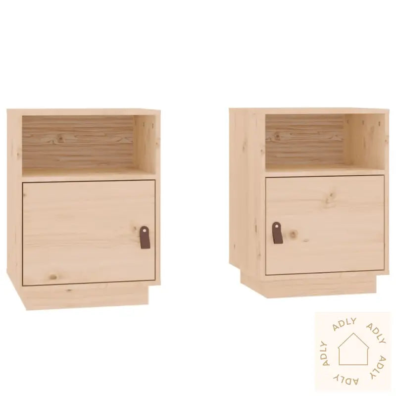 Nattbord 2 Stk 40X34X55 Cm Heltre Furu