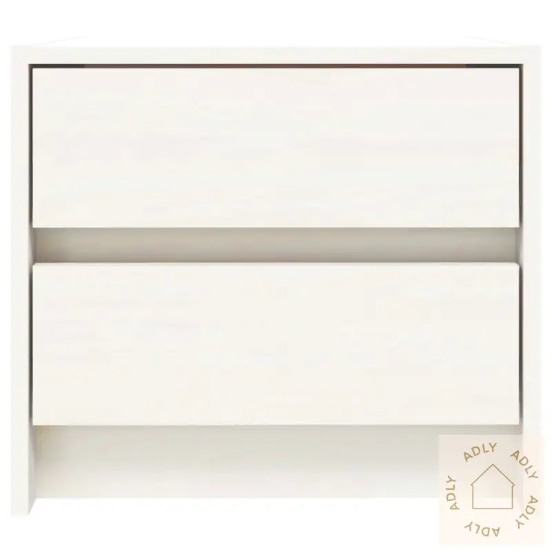 Nattbord 2 Stk Hvit 40X31X35,5 Cm Heltre Furu