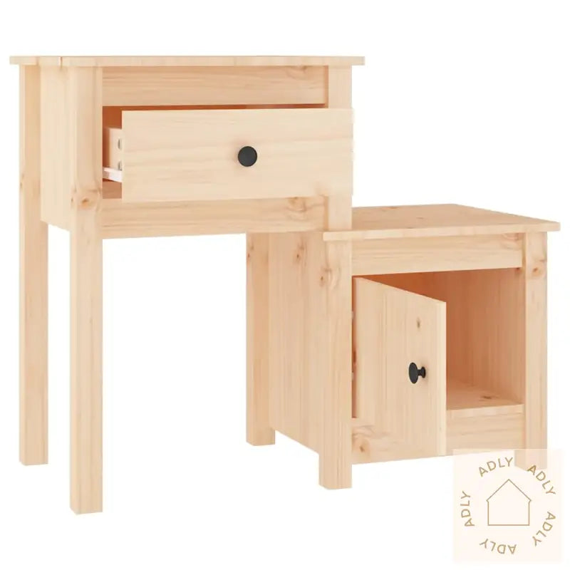 Nattbord 2 Stk 79,5X38X65,5 Heltre Furu