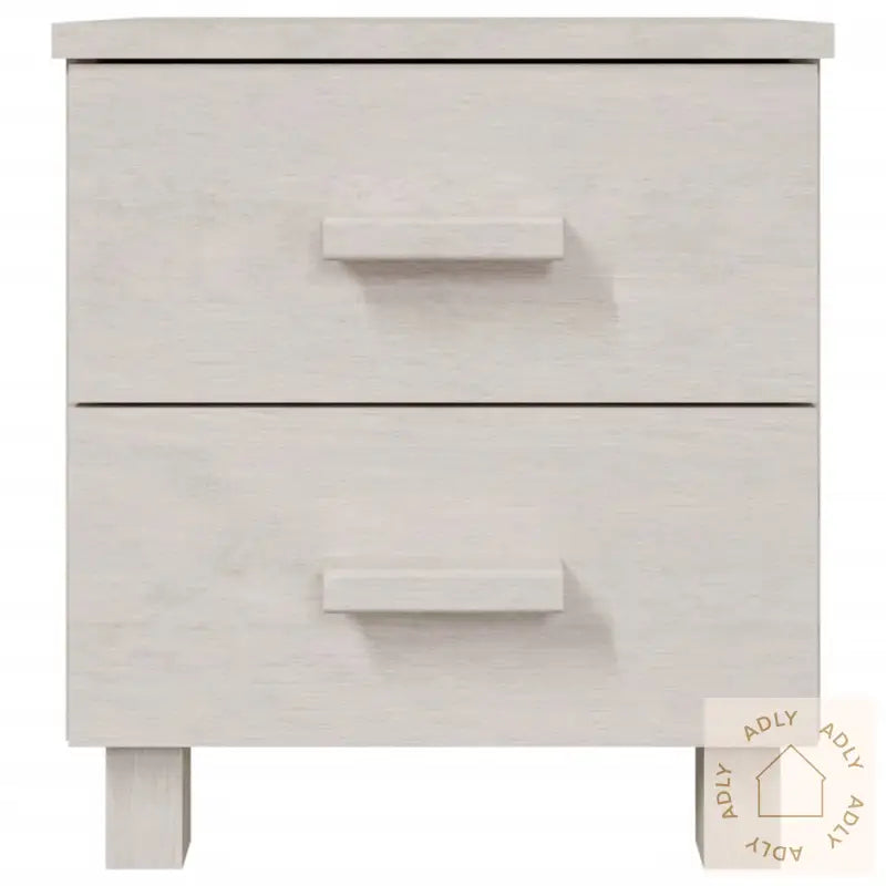 Nattbord Hamar 2 Stk Hvit 40X35X44,5 Cm Heltre