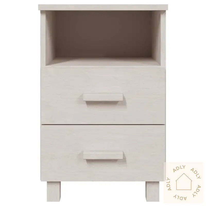 Nattbord Hamar 2 Stk Hvit 40X35X62 Cm Heltre