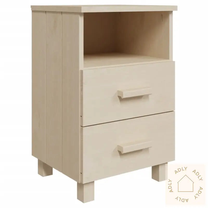 Nattbord Hamar 2 Stk Honningbrun 40X35X62 Cm Heltre