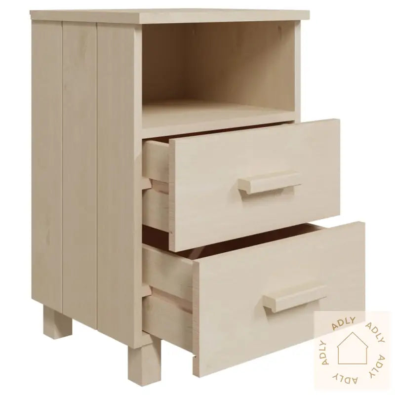 Nattbord Hamar 2 Stk Honningbrun 40X35X62 Cm Heltre