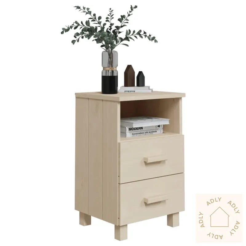 Nattbord Hamar 2 Stk Honningbrun 40X35X62 Cm Heltre