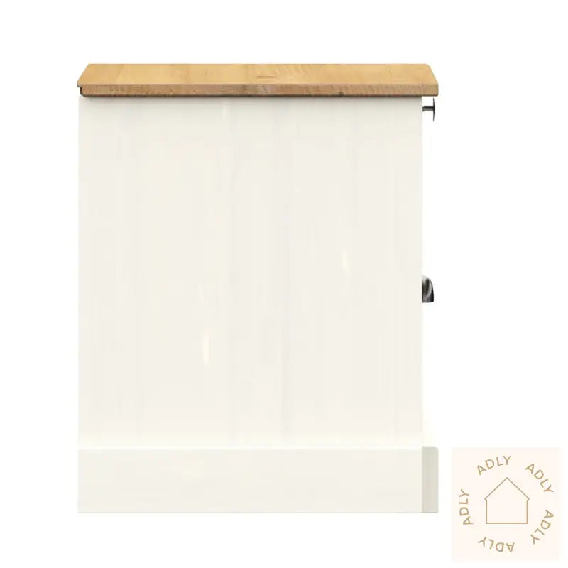 Nattbord Vigo Hvit 42X35X42 Cm Heltre Furu