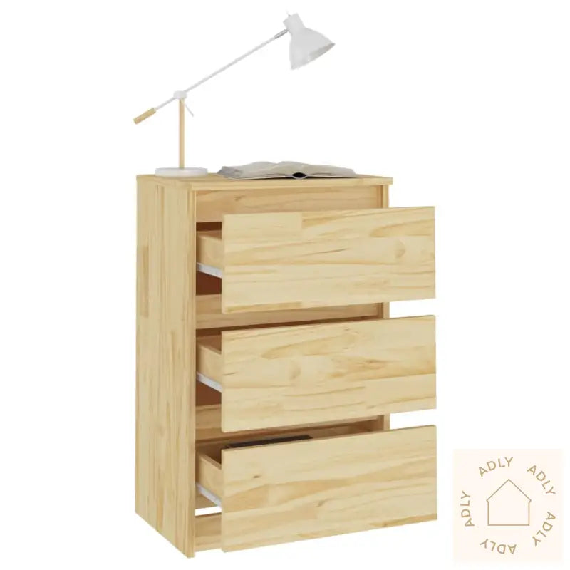 Nattbord 40X29,5X64 Cm Heltre Furu