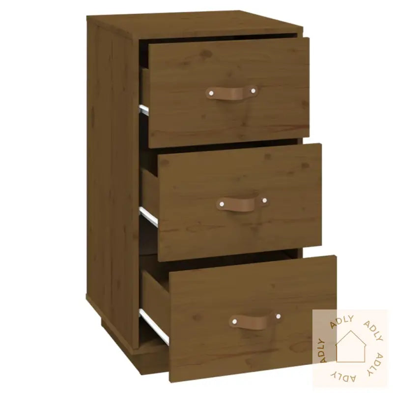   Nattbord Honningbrun 40X40X75 Cm Heltre Furu