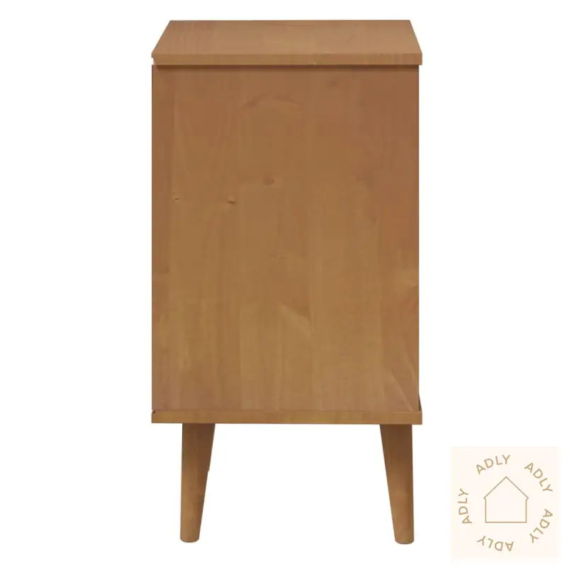Nattbord Molde Brun 40X35X65 Cm Heltre Furu