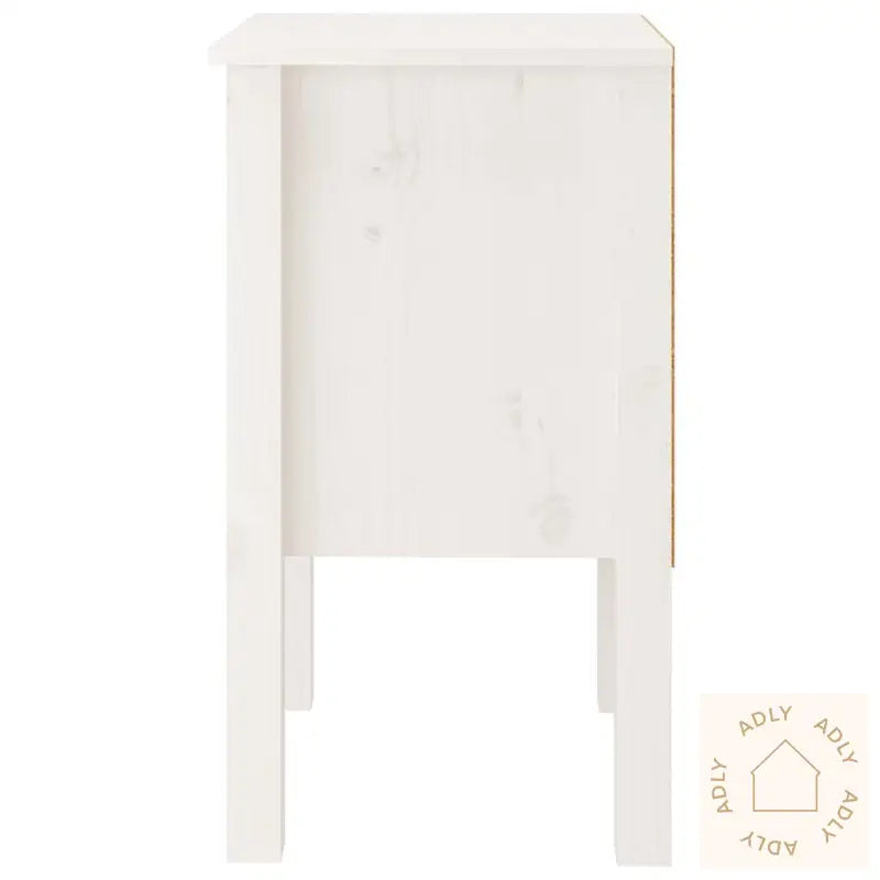 Nattbord Hvit 40X35X61,5 Cm Heltre Furu