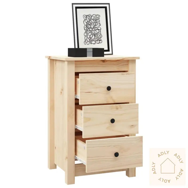Nattbord 2 Stk 40X35X61,5 Cm Heltre Furu