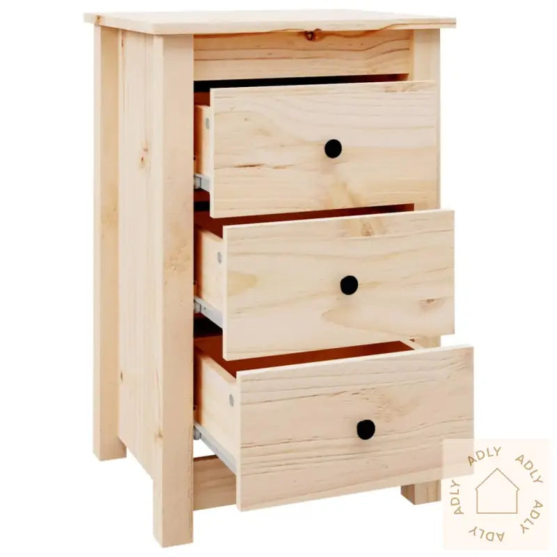 Nattbord 2 Stk 40X35X61,5 Cm Heltre Furu