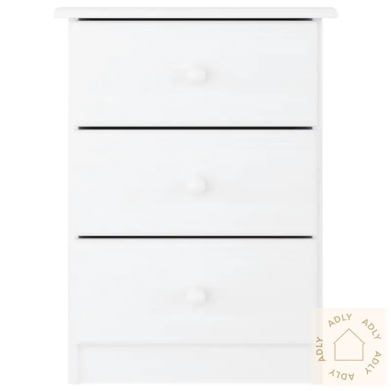 Nattbord Alta Hvit 41X35X55,5 Cm Heltre Furu