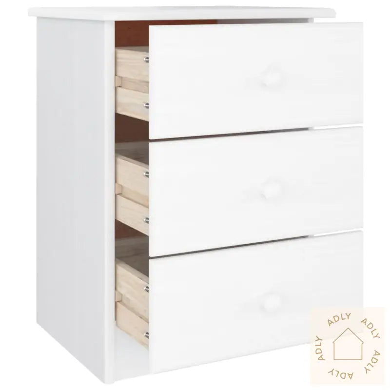Nattbord Alta Hvit 41X35X55,5 Cm Heltre Furu