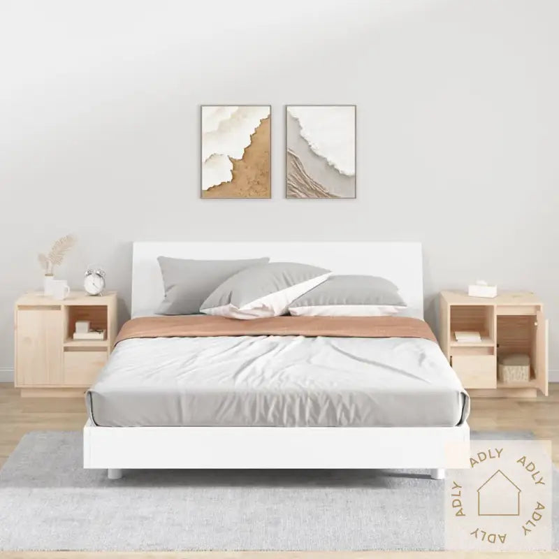 Nattbord 2 Stk 50X34X50 Cm Heltre Furu