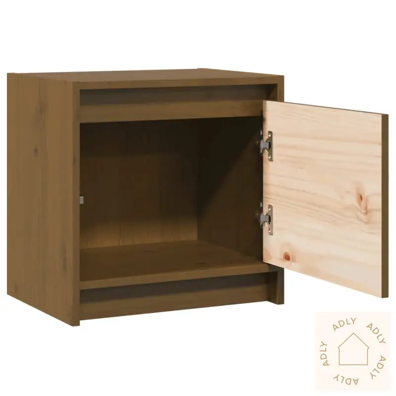 Nattbord 2 Stk Honningbrun 40X30,5X40 Cm Heltre Furu