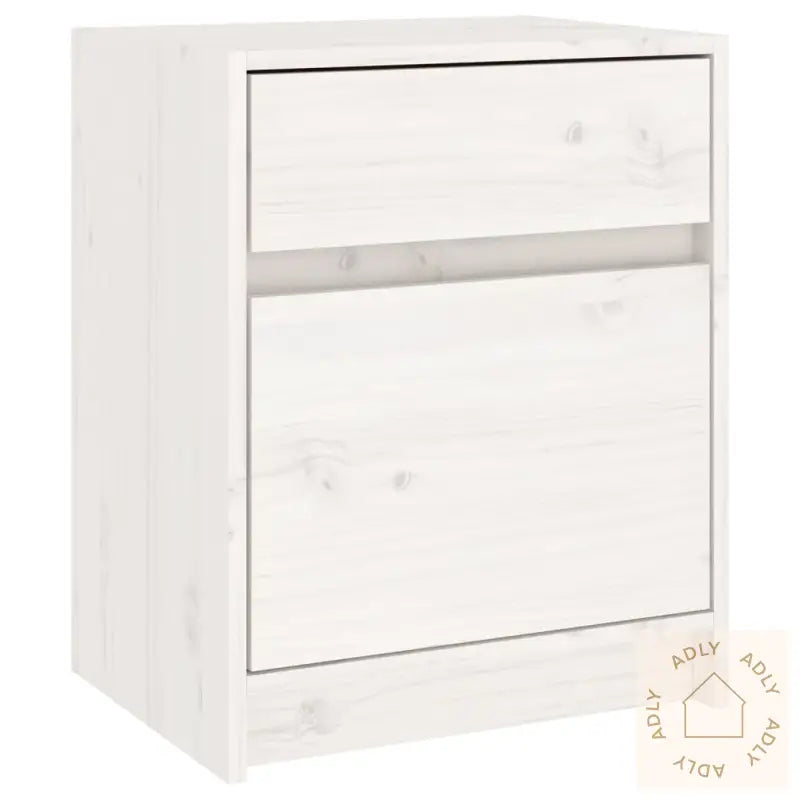 Nattbord Hvit 40X31X50 Cm Heltre Furu