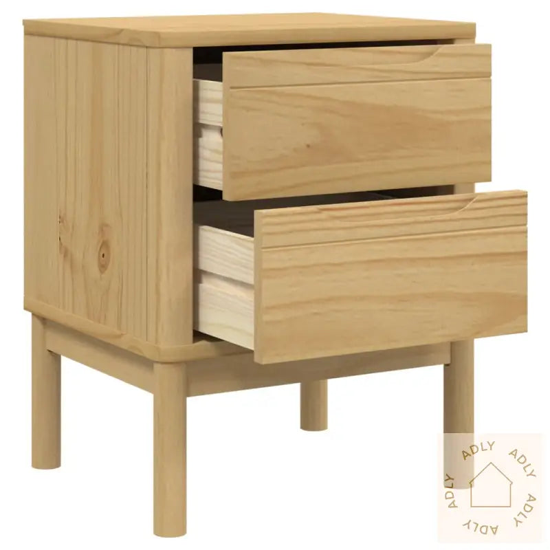 Nattbord Voksbrun 45X39X57 Cm Heltre Furu