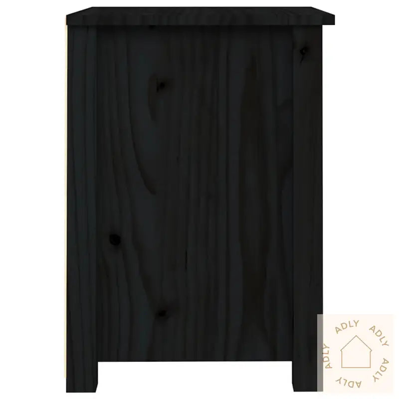 Nattbord 2 Stk Svart 40X35X49 Cm Heltre Furu