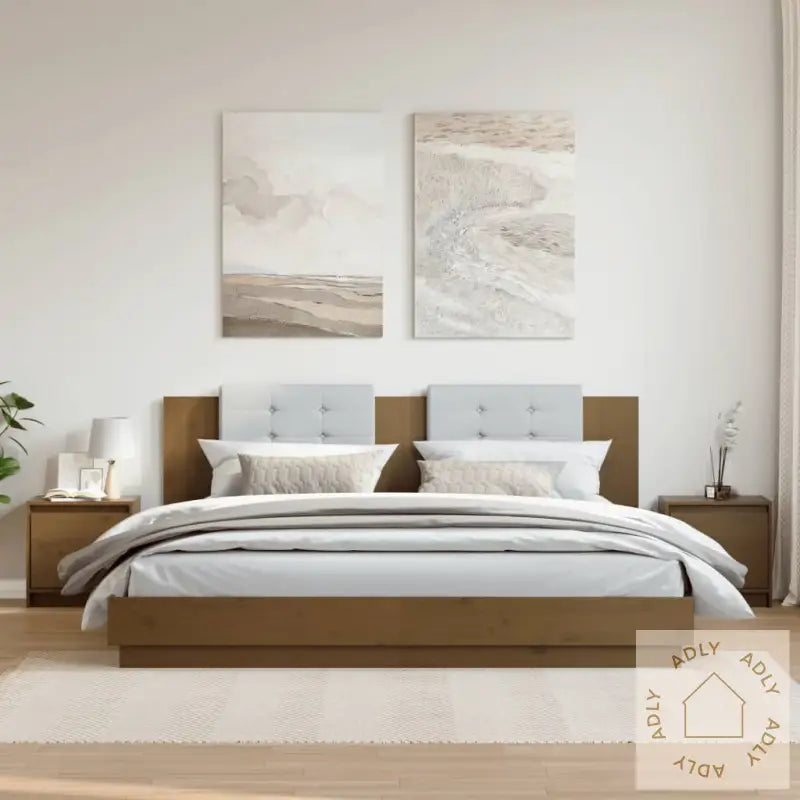 Nattbord 2 Stk Honningbrun 40X30,5X40 Cm Heltre Furu