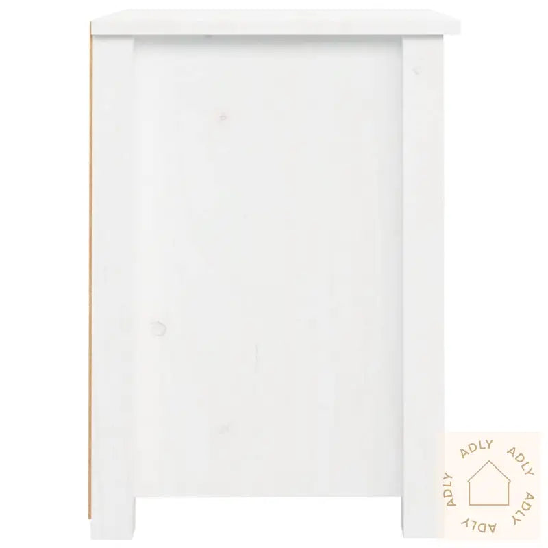 Nattbord 2 Stk Hvit 40X35X49 Cm Heltre Furu